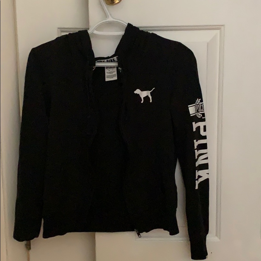 VS Pink Zip Up Hoodie